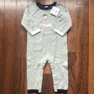 Janie & Jack Sweater Body Suit 6-12m